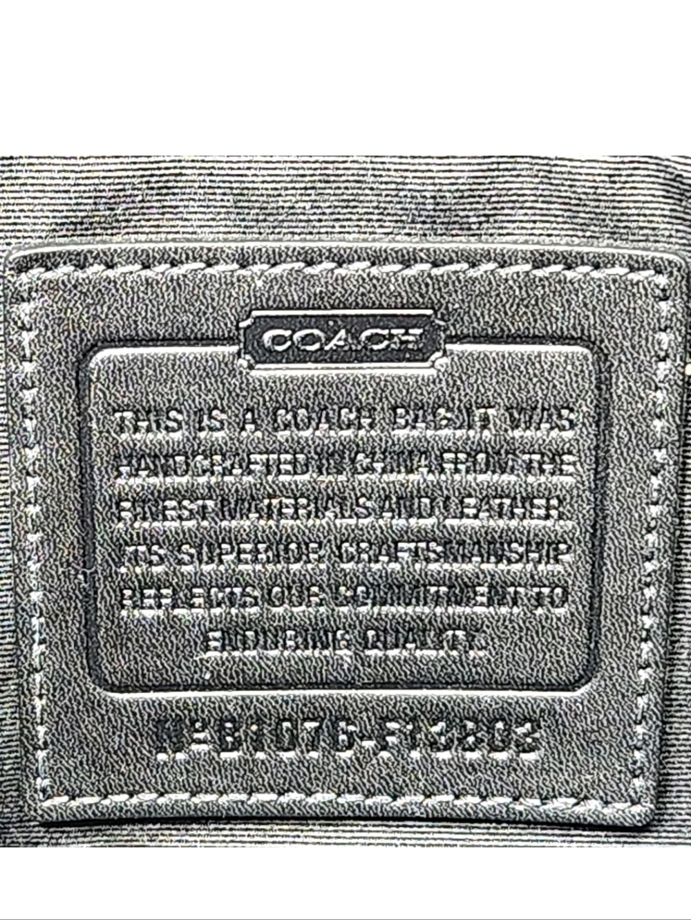 COACH Signature C Jacquard Tote Black Gray Baby Diaper Bag B1076-F13802 - Picture 13 of 16